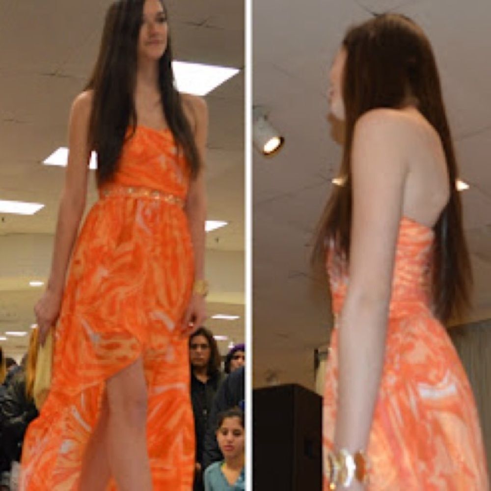 Jump Apparel Y2K High Low Strapless Prom Dress 13/14 - Picture 14 of 14